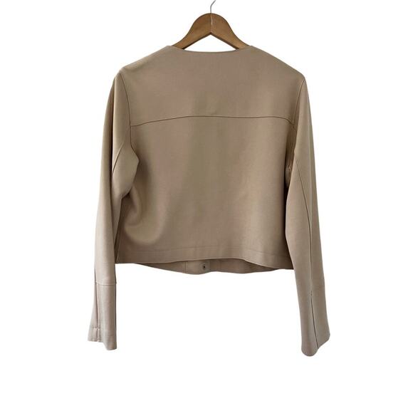 Love Token Suede Blazer Jacket, Faux Suede Button Up Coat size L, Good Condition - Picture 2 of 4